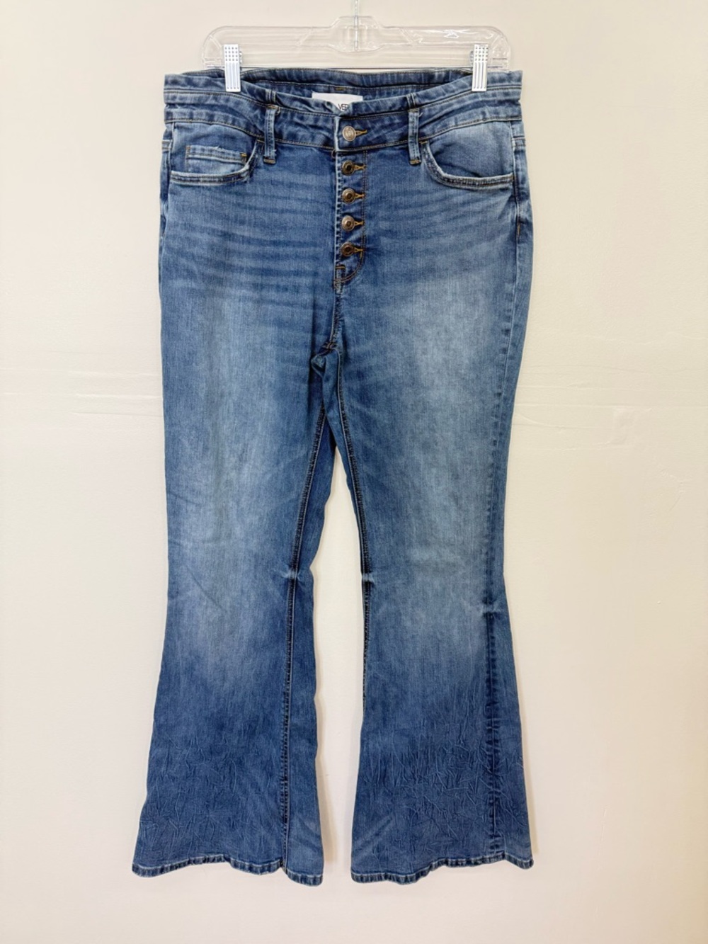Vervet Women's Medium Button-Fly Flare Jeans K14